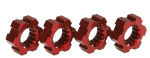 TRX7756R Radmitnehmer Aluminium rot (4)